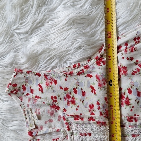 Tucker + Tate High Low Lace Floral Tank Top Size XL (14/16) - Picture 11 of 12